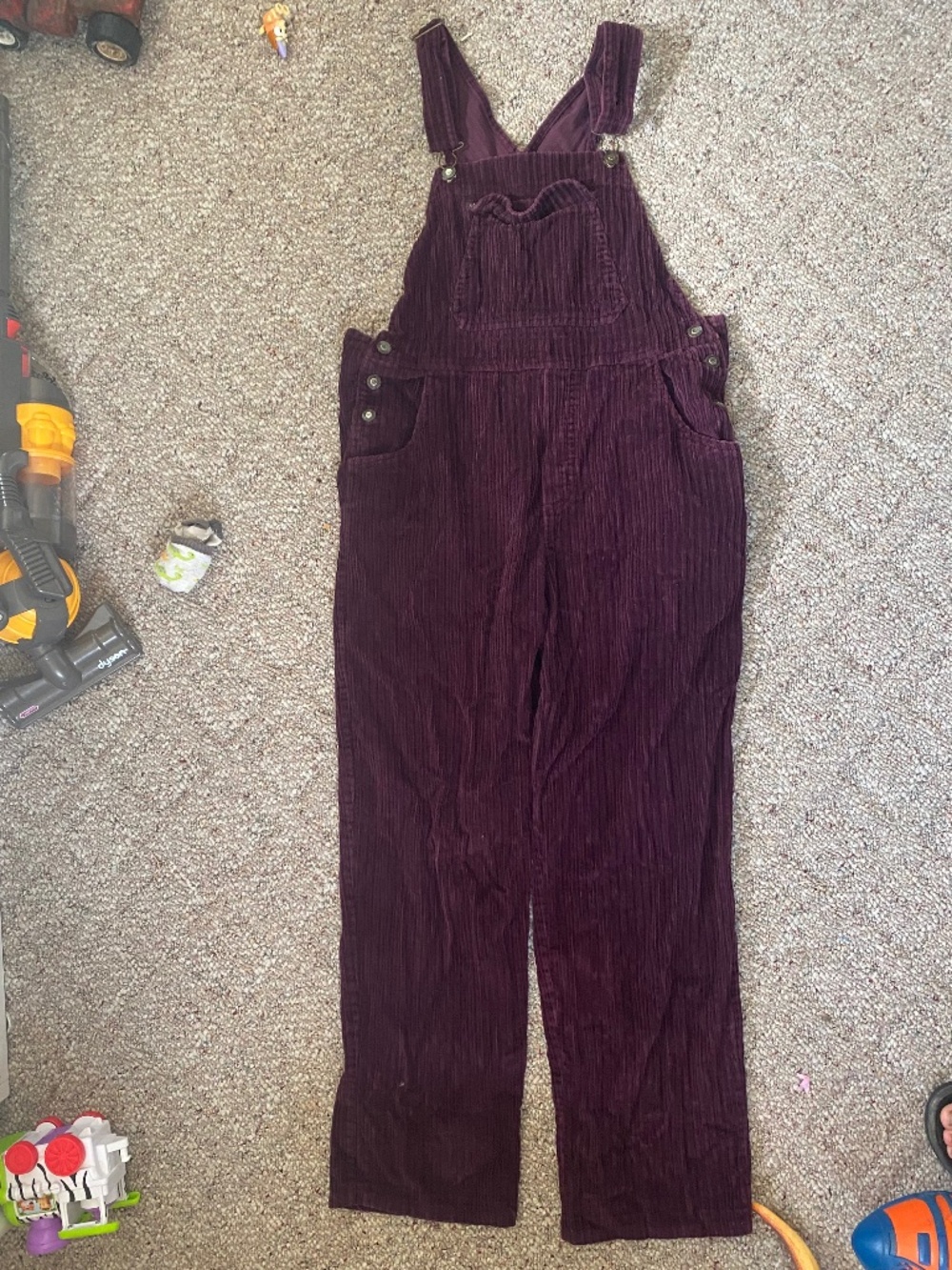 Vintage Express Purple Corduroy Overalls